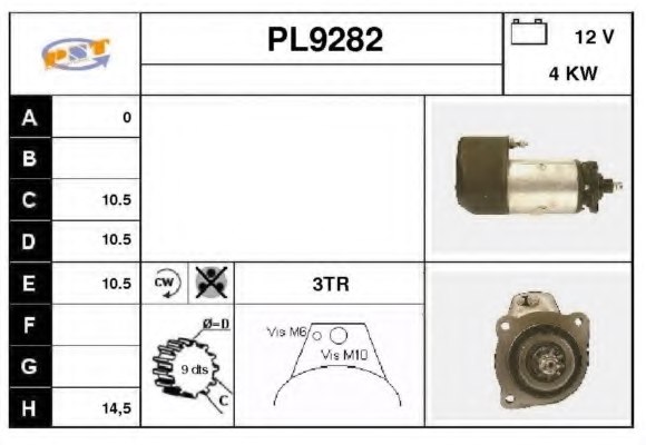 SNRA PL9282 Starter